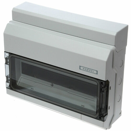 Бокс навесной 18 модулей прозрачная дверь IP54 с шиной N и PE Hensel KV1518