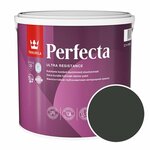 Краска моющаяся Tikkurila Perfecta RAL 9005 (Глубокий черный - Jet black) 2,7 л - изображение