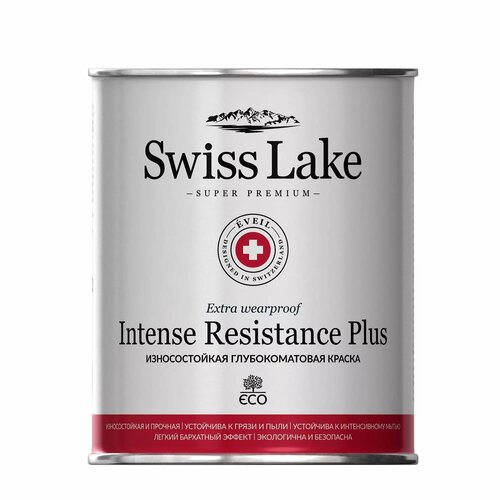 Swiss Lake Краска Swiss Lake Intense Resistance Plus - износостойкая глубокоматовая для стен и потолка 2,7 л.