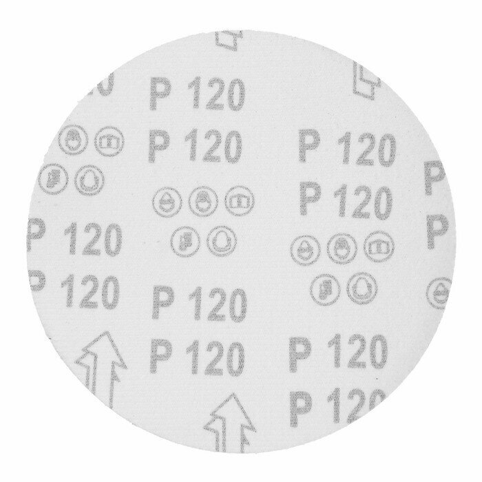 Круг абразивный шлифовальный под "липучку" тундра, 180 мм, Р120, 5 шт. - фотография № 3