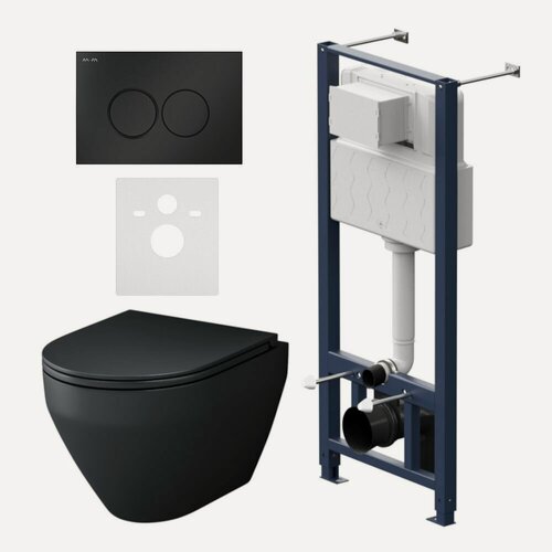 Изображение товара Инсталляция AM.PM Spirit V2.0, подвесной, без ободка, подвесной, черный