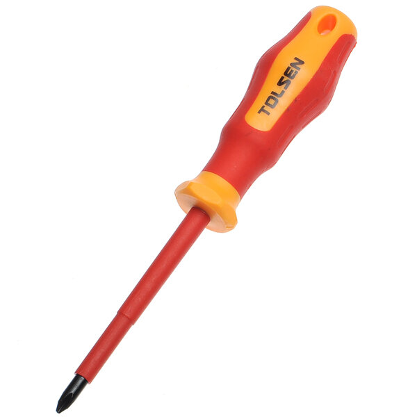Отвертка VDE, СrV INDUSTRIAL PH2х100мм до 1000В Tolsen 38007 (2 шт. в комплекте)