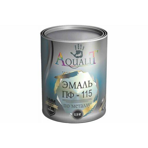 Aqualit Эмаль ПФ-115 красно-коричневая 0,9 кг pvpsz042