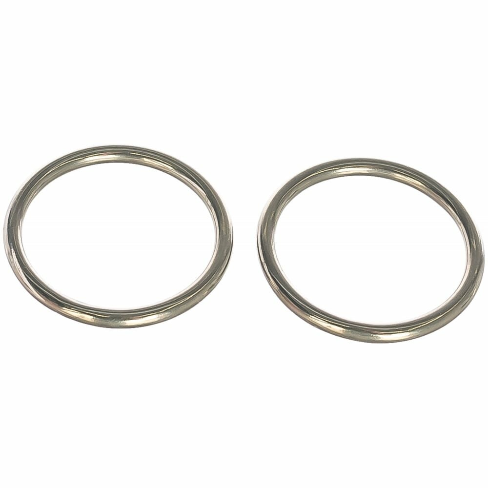 Кольцо европартнер D35 мм, h-4 мм, полированное, нержав. сталь, 2 шт. G1 0435