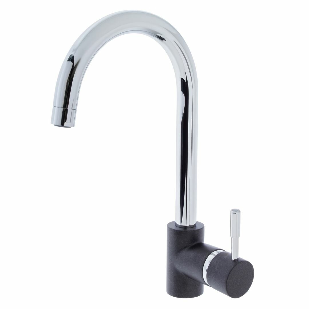 фото Смеситель для кухни Paini Cox цвет графит/хром