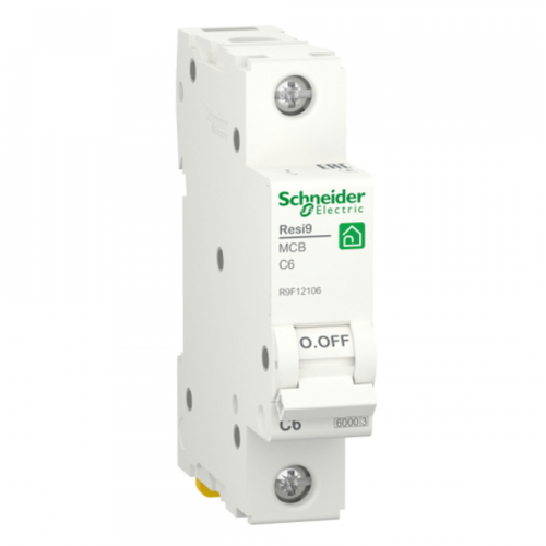 дифференциальный автомат systeme electric schneider electric schneider electric resi9 1p n с 10а 6000a 30ма тип a r9d55610 Автоматический выключатель Schneider Electric 1P 6А характеристика С 6000A (АВ) RESI9 R9F12106