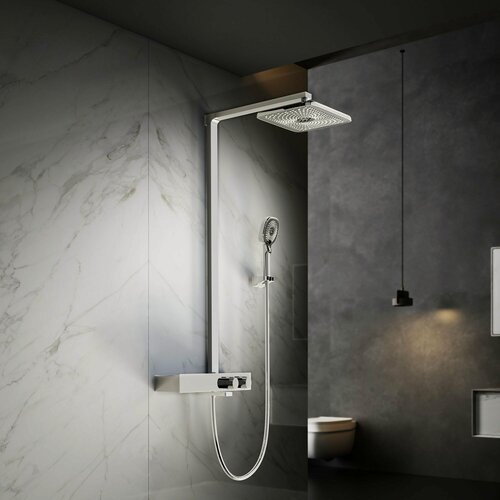 Изображение товара Душевая стойка Vincea Инспаер (Inspire) VSFS-3I13TCH термостатическая с изливом, хром