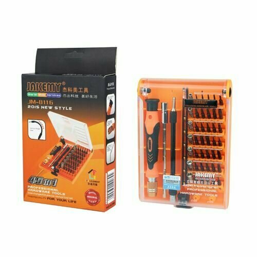 Набор отвёрток JM-8116 (45в1) Jakemy screwdriver set набор отвёрток jm 8145 5в1 jakemy