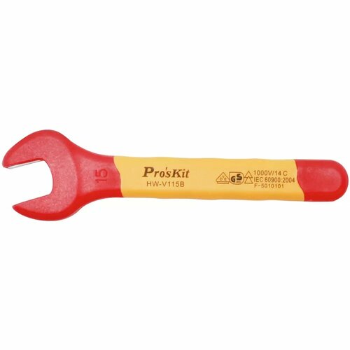 Гаечный ключ изолированный ProsKit HW-V115B 15 мм