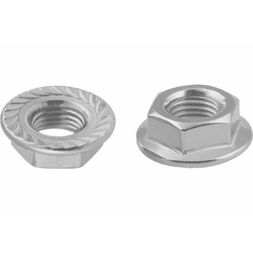 Гайка с фланцем инотэк М8, DIN 6923, цинк-ламель, 50 шт. 4687203109134