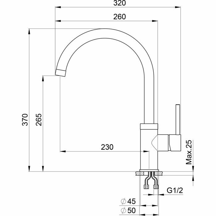 Мойка кухонная Point Бинга 60 PN3003BG, светло-бежевый - фотография № 7