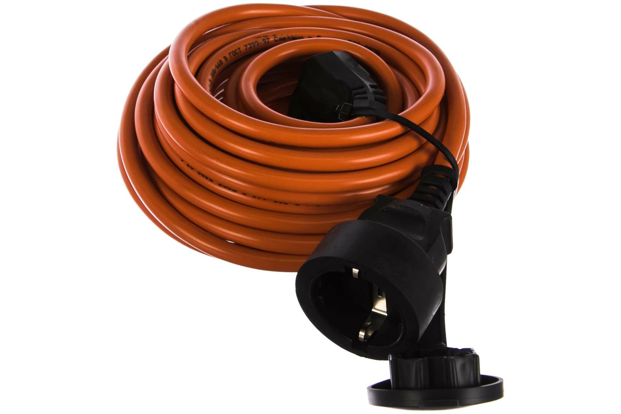 фото Gigant Удлинитель шнур Gigant с/з ПВС 3х1,5 16A 10м IP 44 PE-015 (Россия)