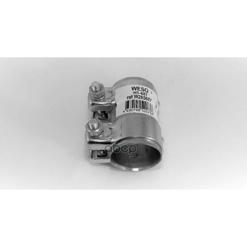 хомут трубчатый vag d 56mm l 95mm weso h1 827 weso арт h1 827 Хомут Трубчатый D50,5Xl95mm WESO арт. H1-687