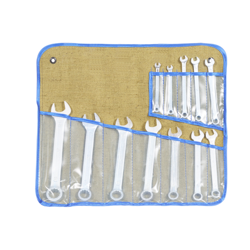 Набор комбинированных ключей КГК 12 ЭК 8-27мм. 12шт, сумка брезентовая КЗСМИ