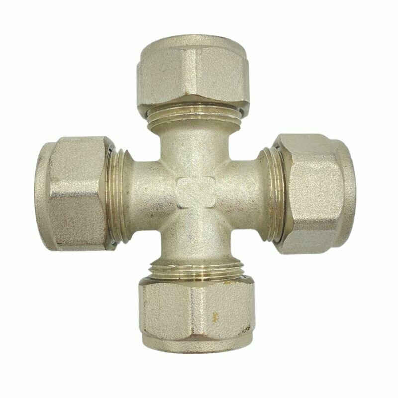 фото Крестовина для металлополимерных труб 20х20х20х20 GENERAL FITTINGS (krestmpl20GF)