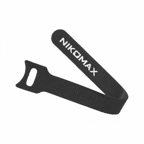NIKOMAX Стяжка-липучка с мягкой пряжкой 210x16мм черная 10шт NMC-CTV210-16-SB-BK-10 500₽
