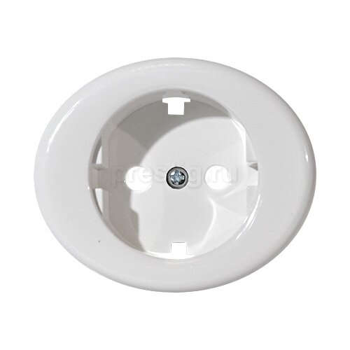 фото ABB NIE Tacto Бел Накладка розетки с/з