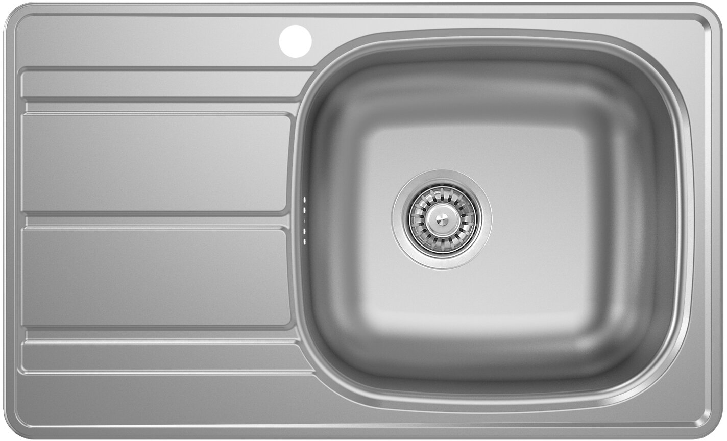 Мойка кухонная UKINOX Gm 788.480 нержавеющая сталь матовая серебристая 788x480х175мм