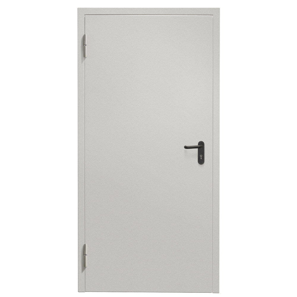 Дверь техническая Промет ДТ-1 глухая левая серый RAL 7035 950х2050 мм - фотография № 2