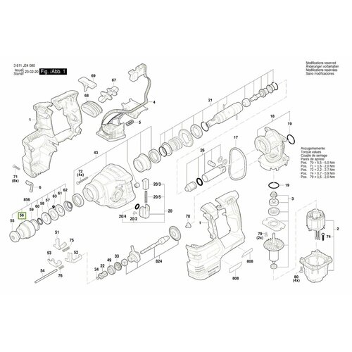 Пыльник резиновый GBH2-20D BOSCH 1610499060