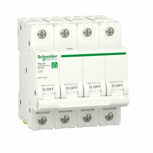 R9F12450 Автоматический выключатель Schneider Electric Resi9 50А 4п C, 6 кА