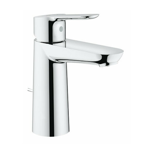 Смеситель для умывальника Grohe BauEdge, арт. 23758000Gr, неповоротный излив, с донным клапаном, m-size