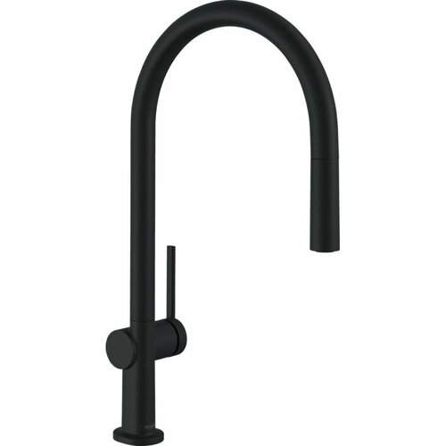 Hansgrohe 72803670 Talis M54 210 Смеситель для кухни, с вытяжным изливом, sBox, матовый черный смеситель для кухни hansgrohe talis s 32851000