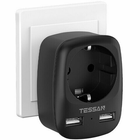 Сетевой разветвитель Tessan Black (TS-611-DE)