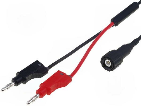 фото Провод ELECTRO-PJP PJ7075R50-100B, Измерительный провод, 60ВDC, 3А, с осевым гнездом 4мм, Дл: 1м, 1шт