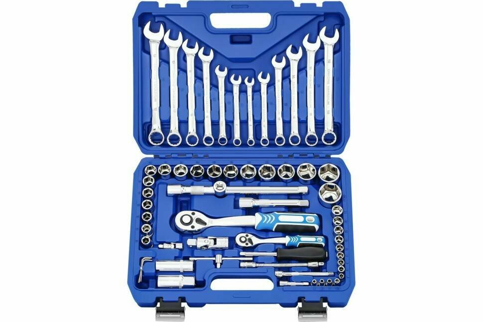 фото Набор инструментов для автомобиля GOODKING 61 предмет, 1/4 1/2, трещотка 72 зуба B-10061