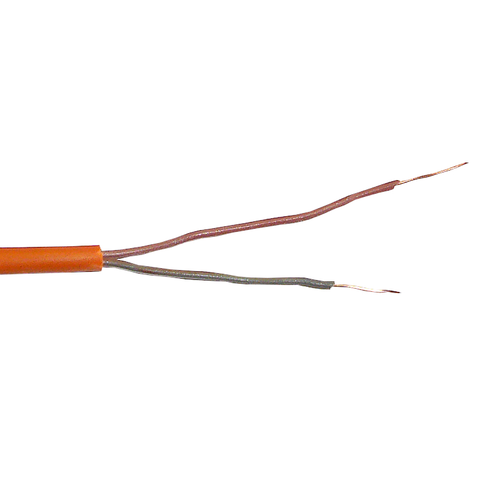 Кабель сигнальный неэкранированный КПСнг(А)-FRLS, 1x2x0.5мм2 (0.81мм), оранжевый, технокабель, 100 метров