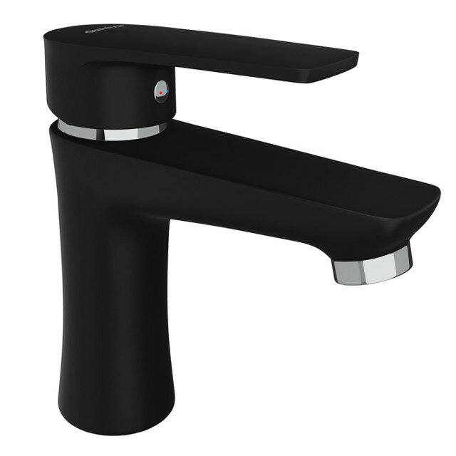 фото Смеситель для раковины REDBLU by DAMIXA Saturn из полимера чёрный