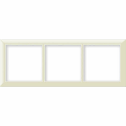 CGSS Рамка трехпостовая горизонтальная/вертикальная бежевая Практика PL-P103-BGG