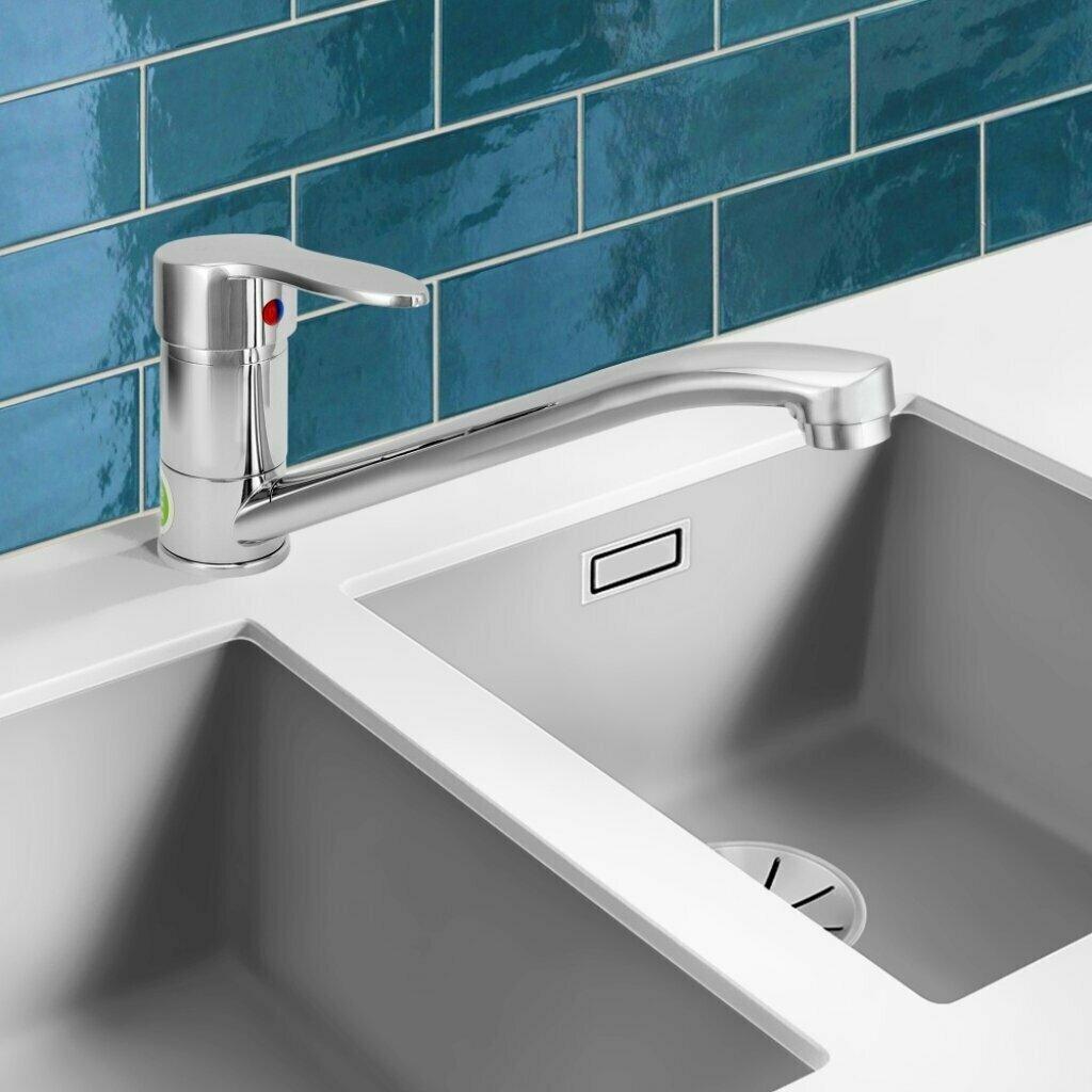 фото Смеситель кухонный, Juguni, JGN0410, с картриджем, шаровой, хром