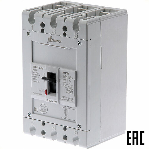 Автоматический выключатель ВА57-35М-340010-250А-690АС-1500А 42кА L250-0004 Контактор
