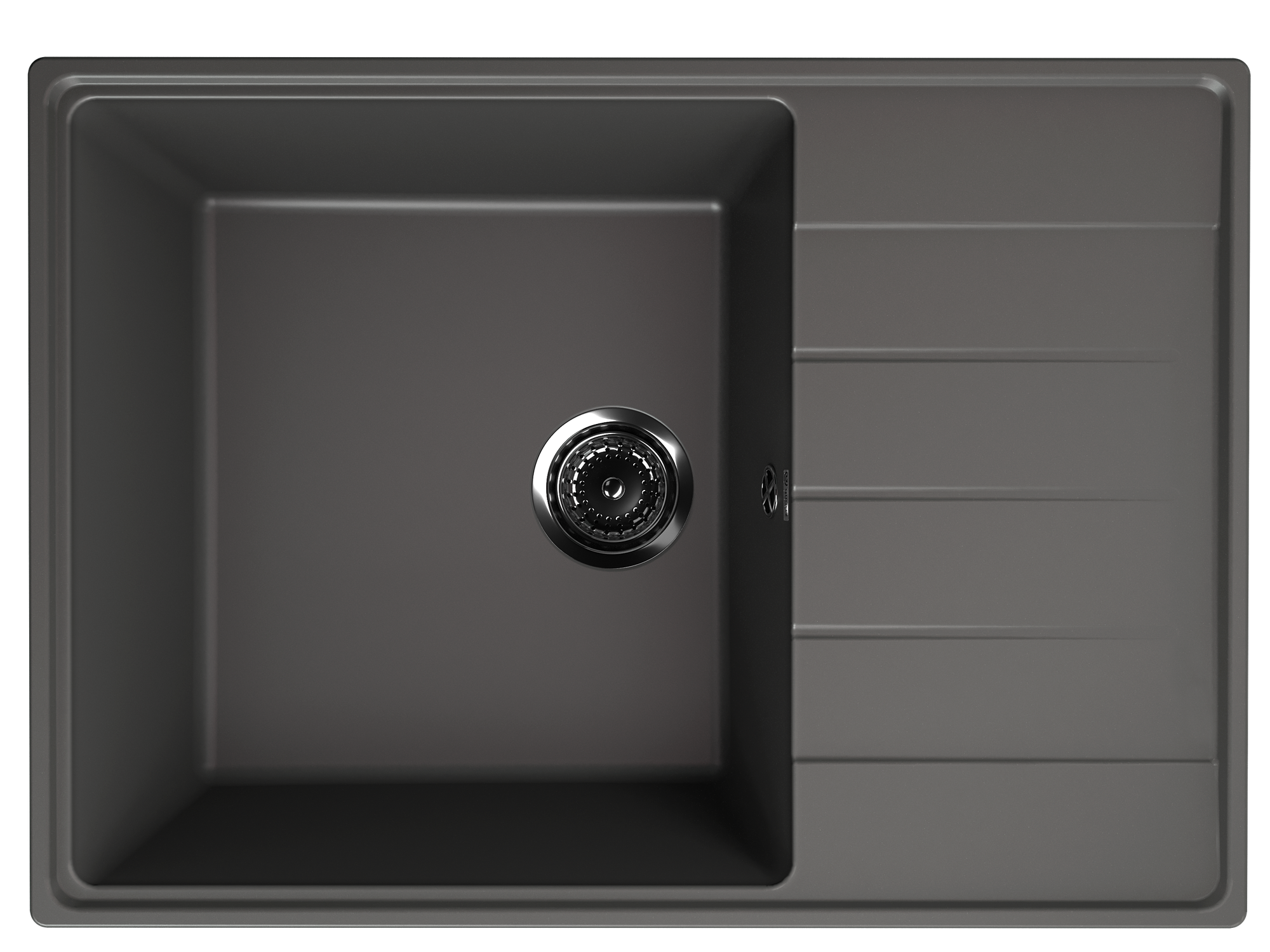 Кухонная мойка Ulgran Quartz 70 см Prima 700-09 черная