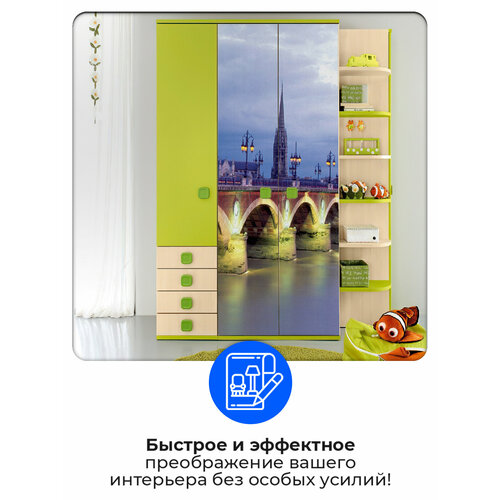 Самоклеящиеся обои WALLfix, 95х220 см, W101