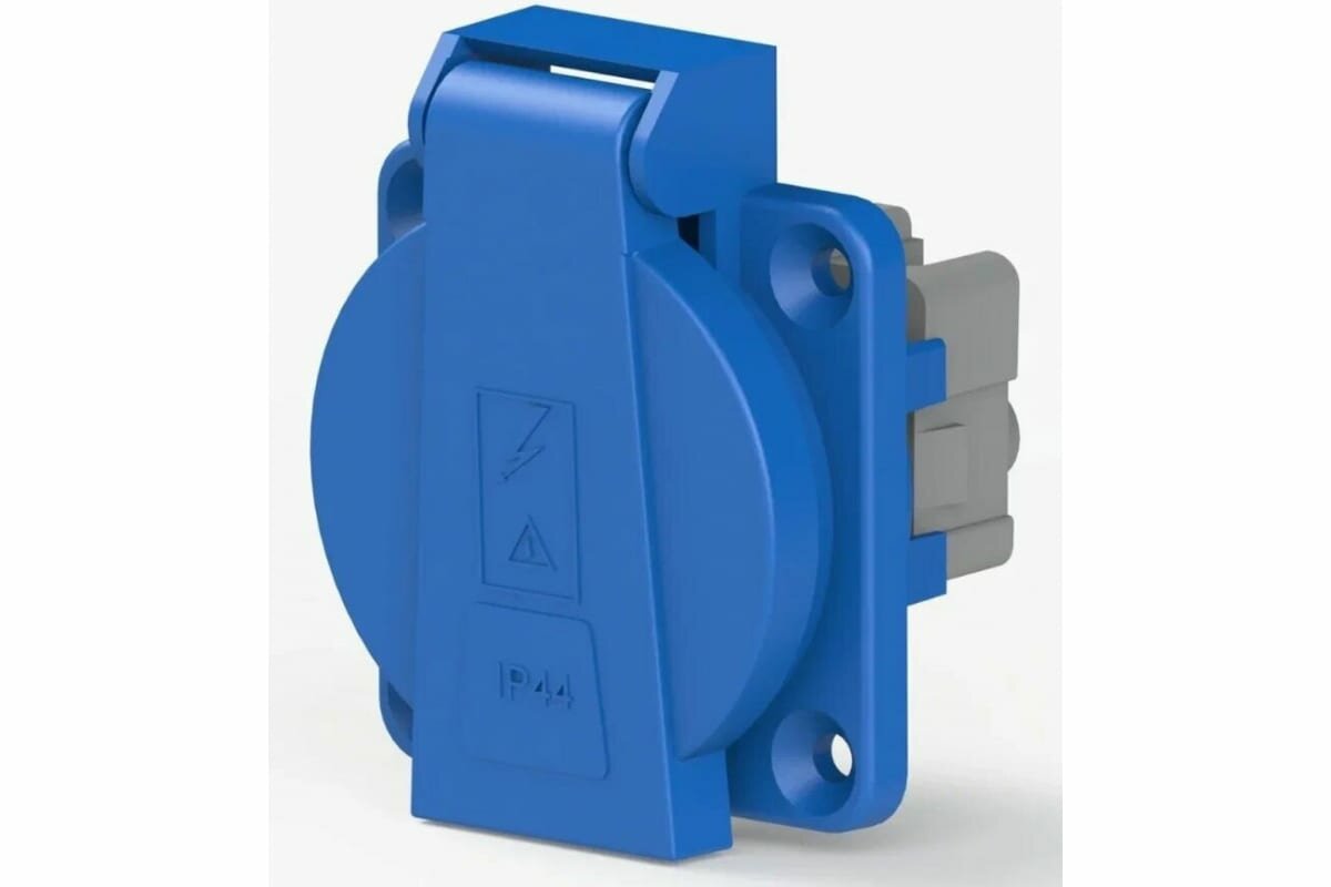 фото Щитовая внешняя розетка NE-AD 1х16 A с крышкой IP 44, 2001-S