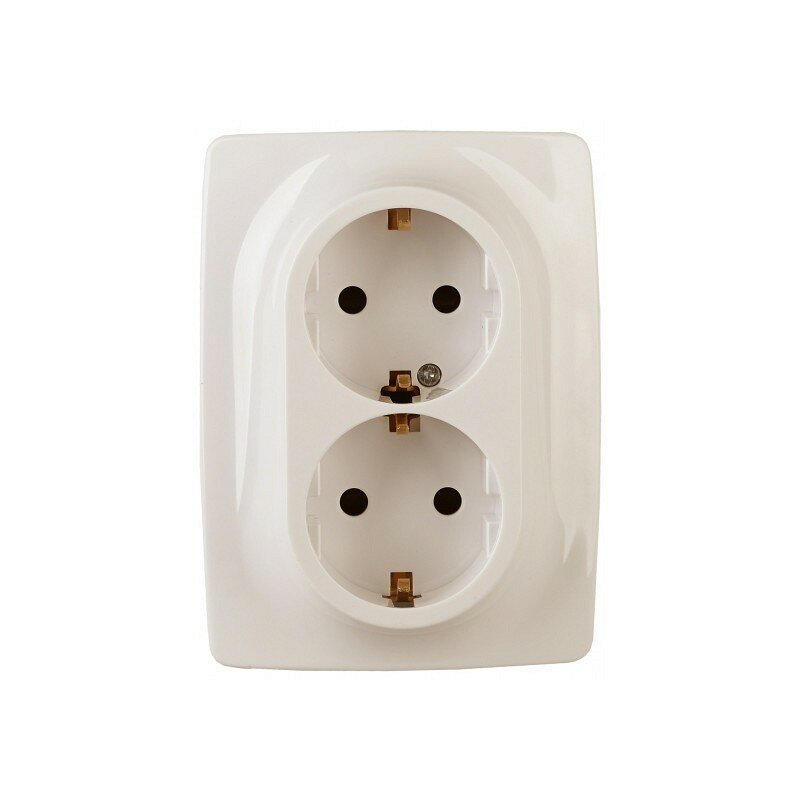 12-2116-02 12-2116-02 ЭРА Розетка 2X2P+E Schuko, 16A-250В, IP20, винт, Эра12, слоновая кость, цена за 1 шт