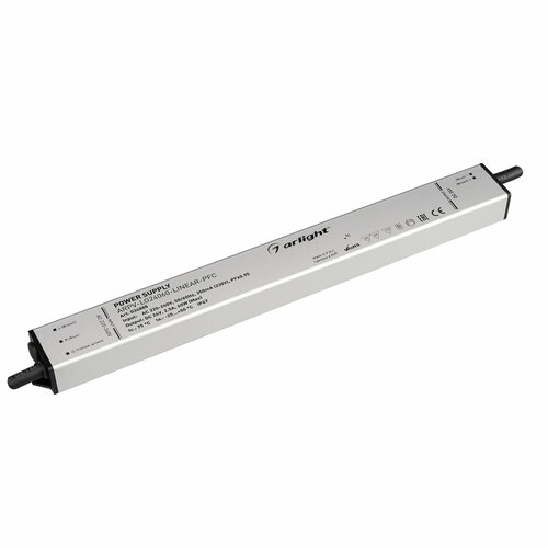 Arlight Блок питания ARPV-LG24060-LINEAR-PFC (24V, 2.5A, 60W) (Arlight, IP67 Металл, 5 лет) блок питания arlight rpv lg24060 slim pfc d 24v 2 5a 60w 031720