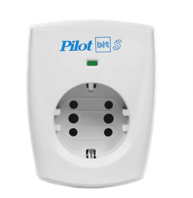 фото Сетевой фильтр PILOT ZIS 1 розетка, 16А/3,5кВт, св. серый
