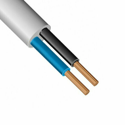 Провод ПВС 2*1,5 Белый ТУ 100 метров (Универсал, Москва)