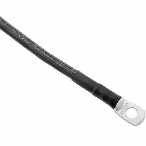 Перемычка ПВ3/ПуГВ 25кв мм черная маркировка длина 500мм наконечник 8мм