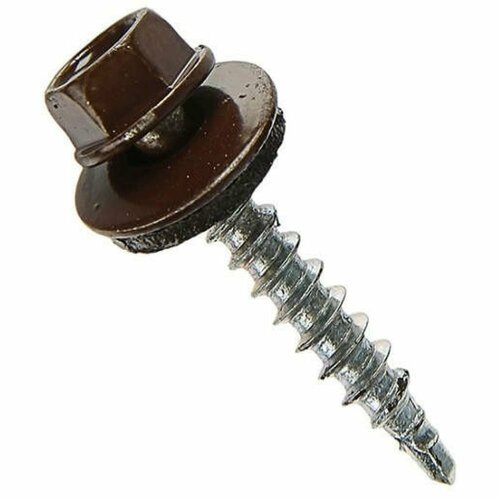 Виртуоз Саморезы кровельные 4,8х38 мм, RAL 8017, шоколад - 150 шт 600-44068