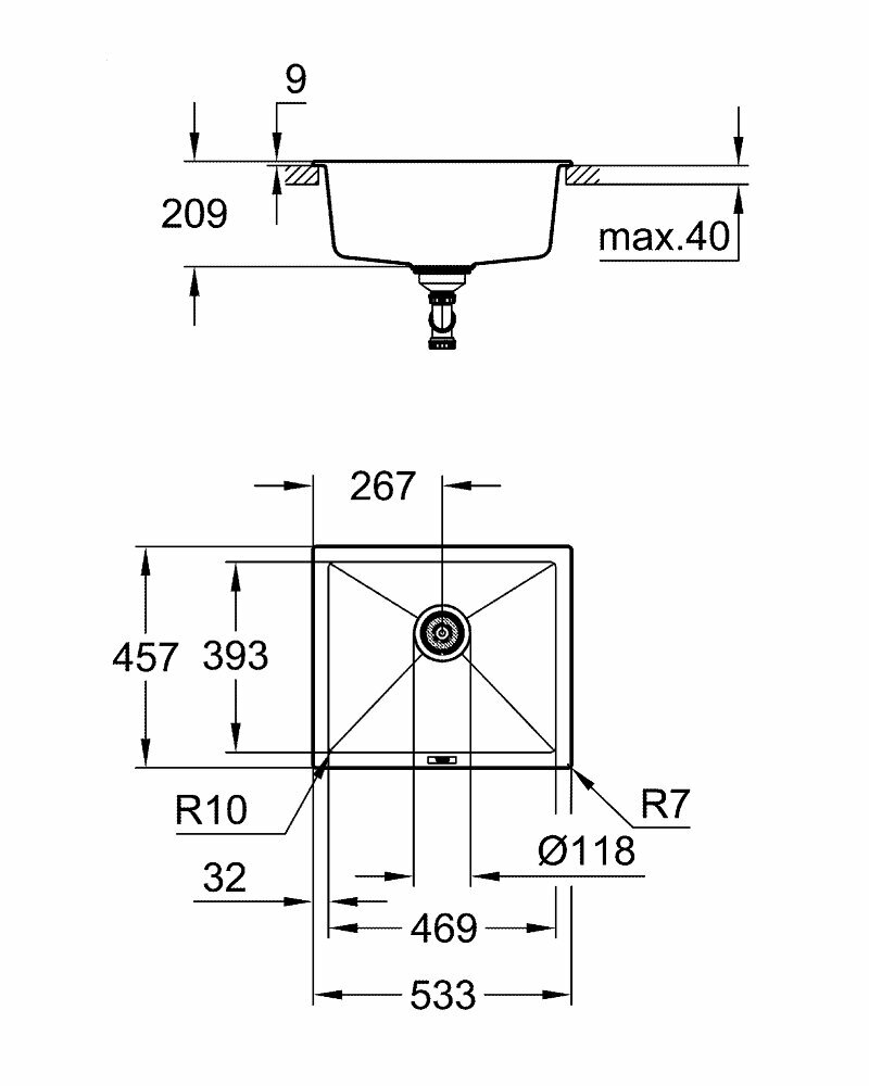 Мойка кухонная Grohe - фото №2