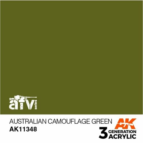 AK11348 Краска акриловая 3Gen Australian Camouflage Green