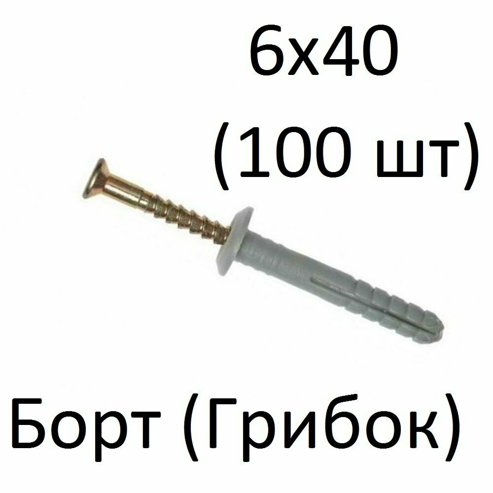 Дюбель-гвоздь борт 6х40 (100 шт)