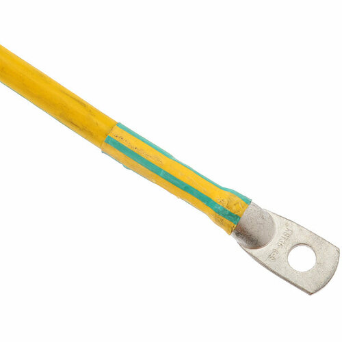 Перемычка ПВ3/ПуГВ 35кв мм желто-зеленая длина 750мм наконечник 8мм