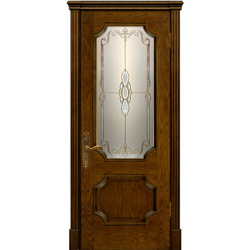 Межкомнатная дверь Дариано Неаполь витраж Колье дуб входная металлическая дверь лекс неаполь беленый дуб 38