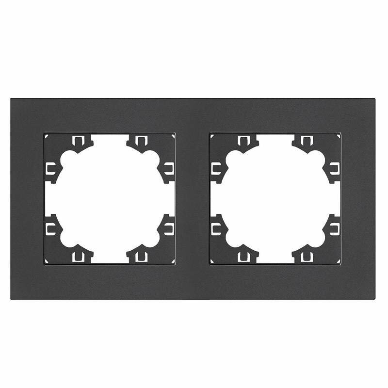 фото UNIVersal Афина рамка горизонт./вертикал. СУ 2 мест. графит A0044-Gr (арт. 854884)